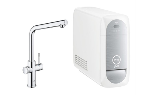 GROHE Blue® Home miscelatore monocomando per lavello con sistema filtrante dell’acqua bocca L