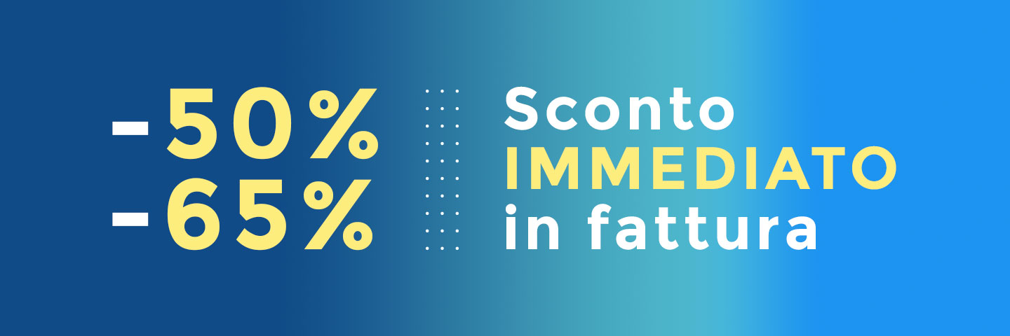 Sconto IMMEDIATO in fattura